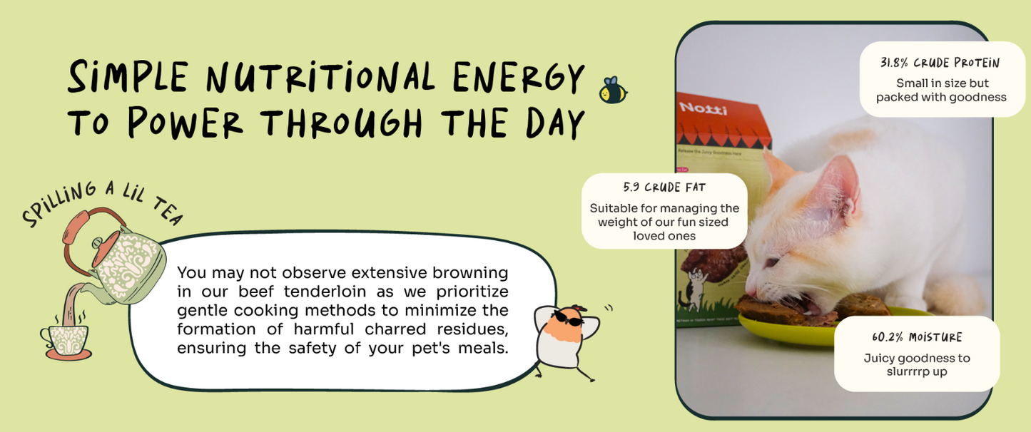 Notti Cat Dog Treats Grass Fed Baked Buffalo Beef - Baconlicious