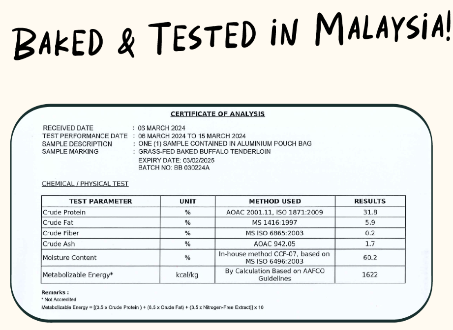Notti Cat Dog Treats Grass Fed Baked Buffalo Beef - Baconlicious