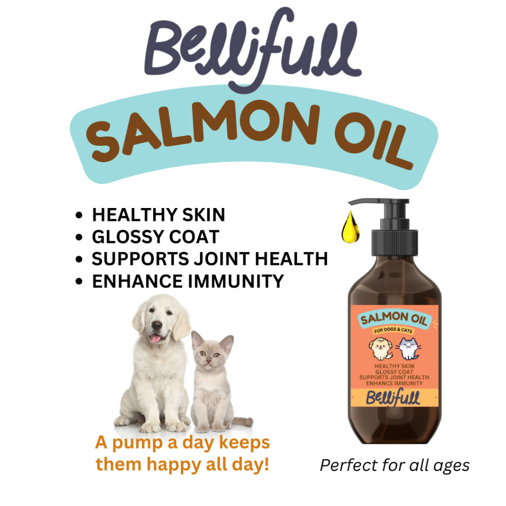 BelliFull Wild Alaskan Salmon Oil for Cats and Dogs (250ml)