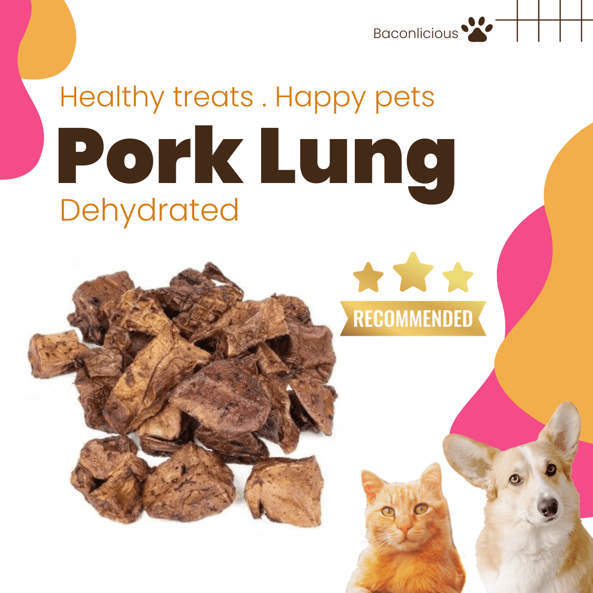 Dehydrated Pork Lung Puff - Baconlicious