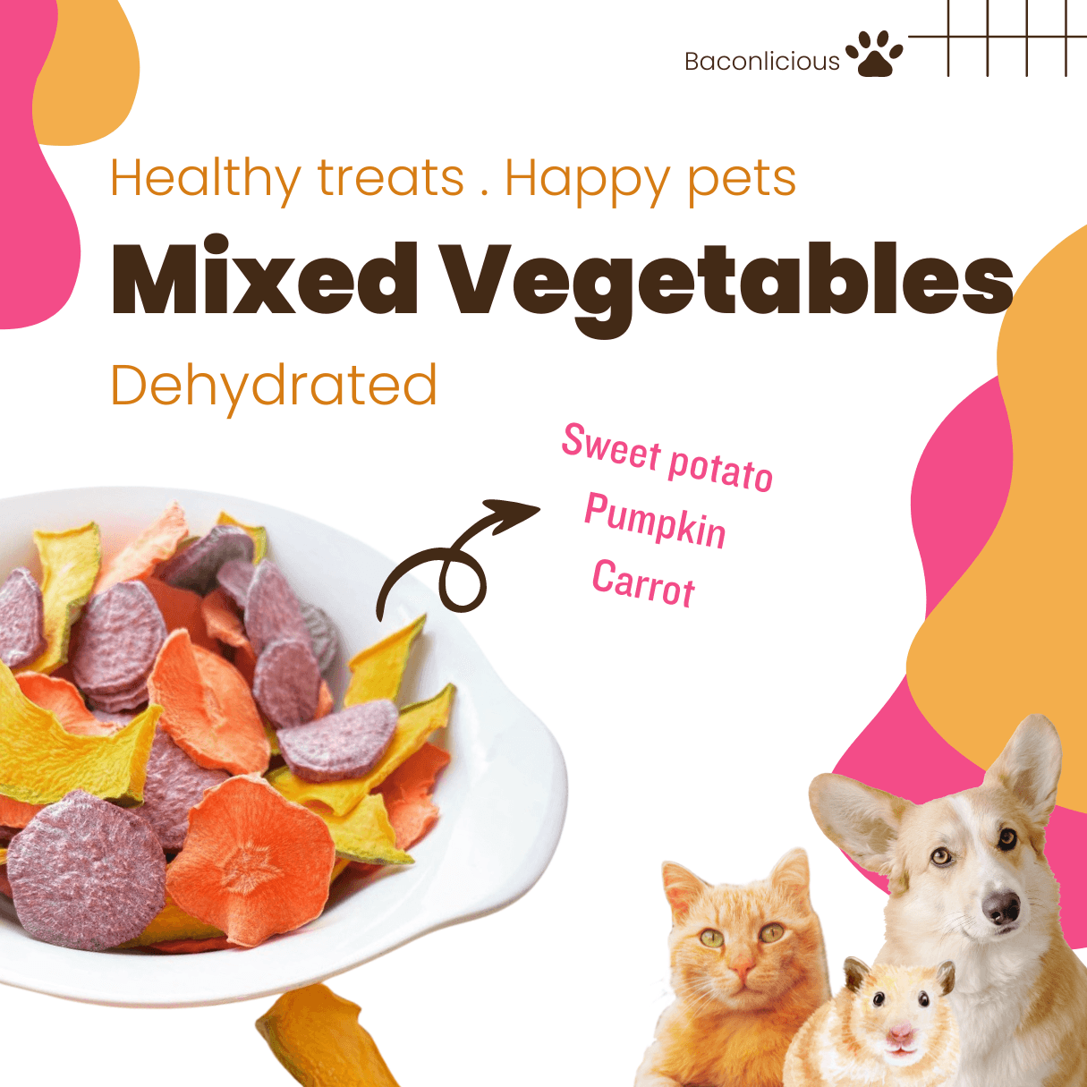 Dehydrated Mix Vegetables - Baconlicious