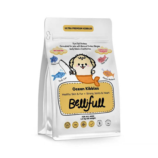 Bellifull Grain Free Gently Baked Slow Baked Dog Kibbles 1.5kg. Pure Fish Kibbles