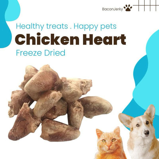 Freeze-dried chicken heart dog treats cat treats - Baconlicious