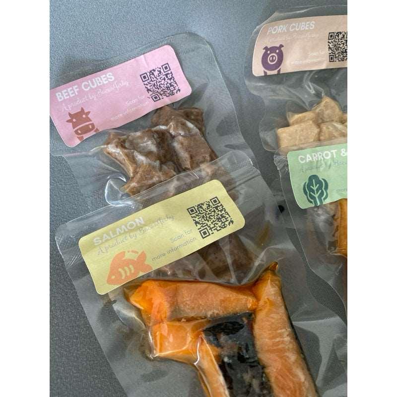 Cooked Food in Small Pouches - Baconlicious