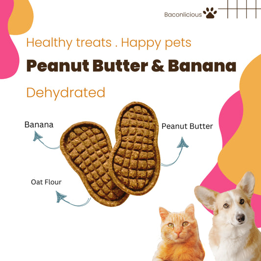 Dog Biscuit. Peanut Butter & Banana Flavor