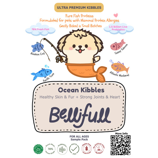 Bellifull Grain Free Gently Baked Slow Baked Dog Kibbles 1.5kg. Pure Fish Kibbles