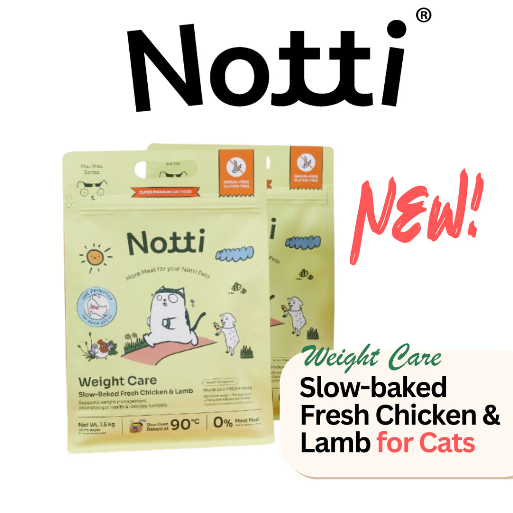 Notti Cat Kibbles Slow-baked Fresh Chicken & Lamb - Baconlicious