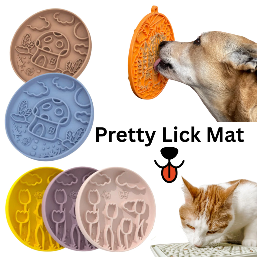 Lick Mat for Cats. Lick Mat for Dogs. Pet Lick Mat. Lick Pad. Slow feeder. Slow down eating