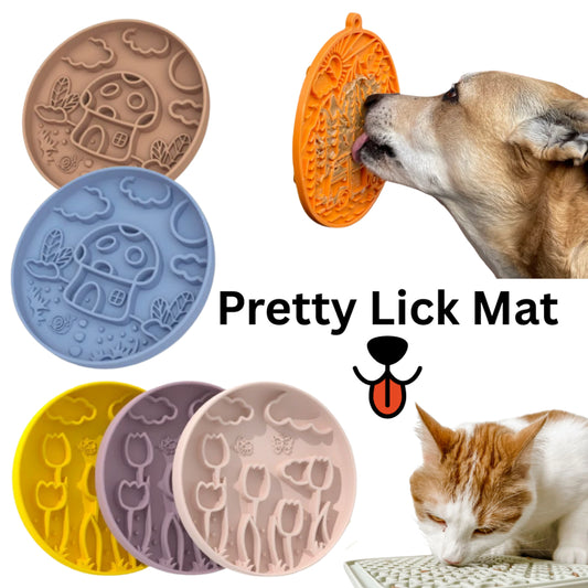 Lick Mat for Cats. Lick Mat for Dogs. Pet Lick Mat. Lick Pad. Slow feeder. Slow down eating