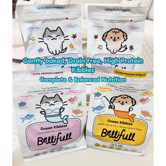 Bellifull kibbles bundle of 3. Cat kibbles, dog kibbles